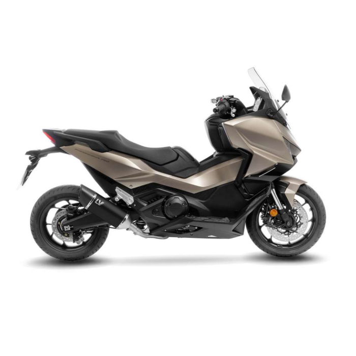 LeoVince Εξάτμιση LV-14 R Black Edition Ομολογκαρισμένη για Honda X-ADV 750 2017–2026 / Forza 750 2021–2026 – 15614B