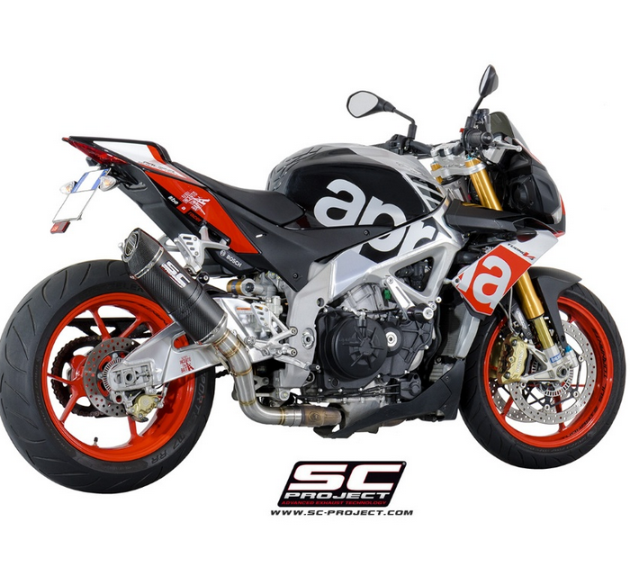 SC-Project Εξάτμιση Oval Titanium για Aprilia Tuono V4 Factory/RR 2015–2016 – A07A-01T