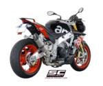 SC-Project Εξάτμιση Oval Titanium για Aprilia Tuono V4 Factory/RR 2015–2016 – A07A-01T