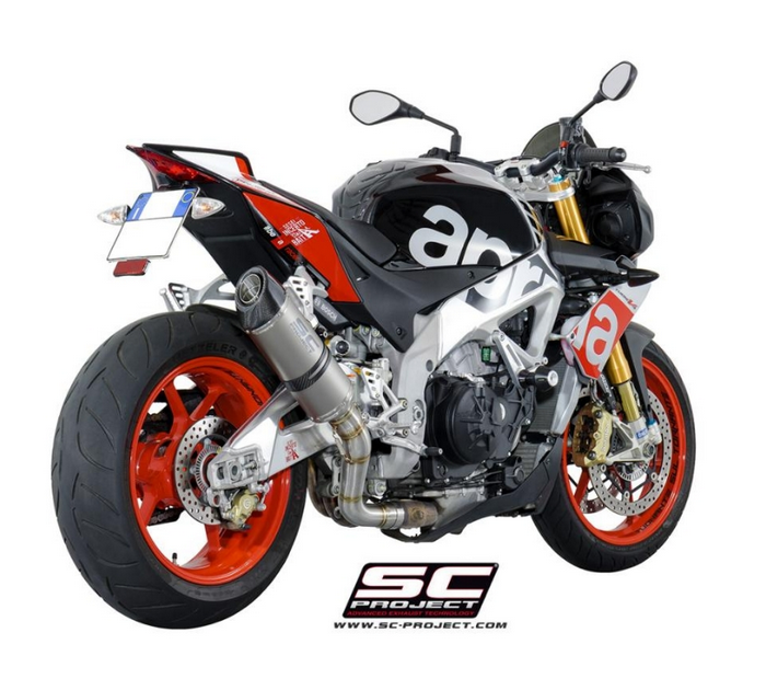 SC-Project Εξάτμιση Oval Titanium για Aprilia Tuono V4 Factory/RR 2015–2016 – A07A-01T