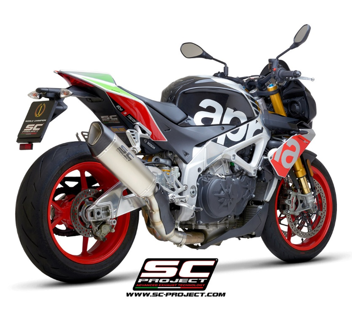 SC-Project Εξάτμιση SC1-R Titanium Euro 4 για Aprilia Tuono V4 1100 Factory/RR 2017–2020 – A16A-91T