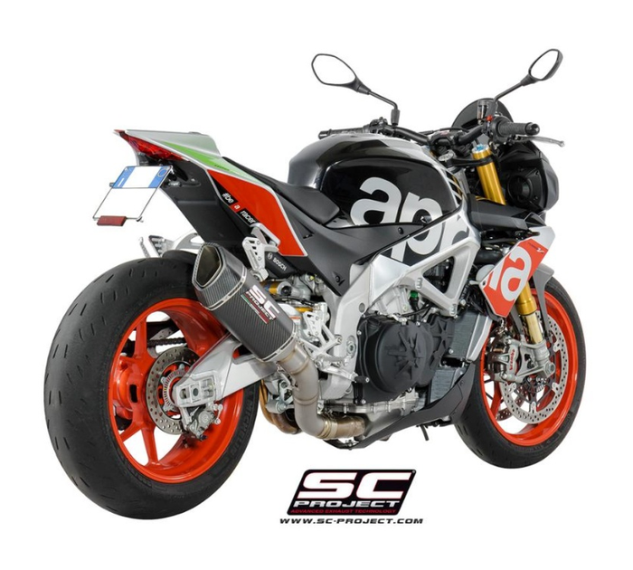 SC-Project Εξάτμιση SC1-R Carbon Racing για Aprilia Tuono V4 1100 Factory/RR 2017–2020 – A16A-T90C