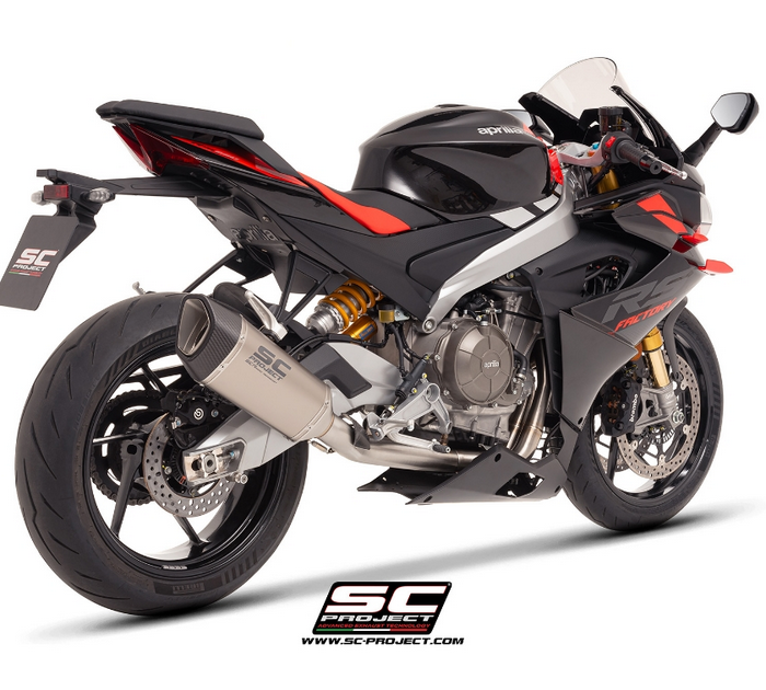 SC-Project A23D-PAC36CR Πλήρες Σύστημα Εξάτμισης 2-1 CR-T Carbon με Stoneguard για Aprilia Tuono 660 2025-2026