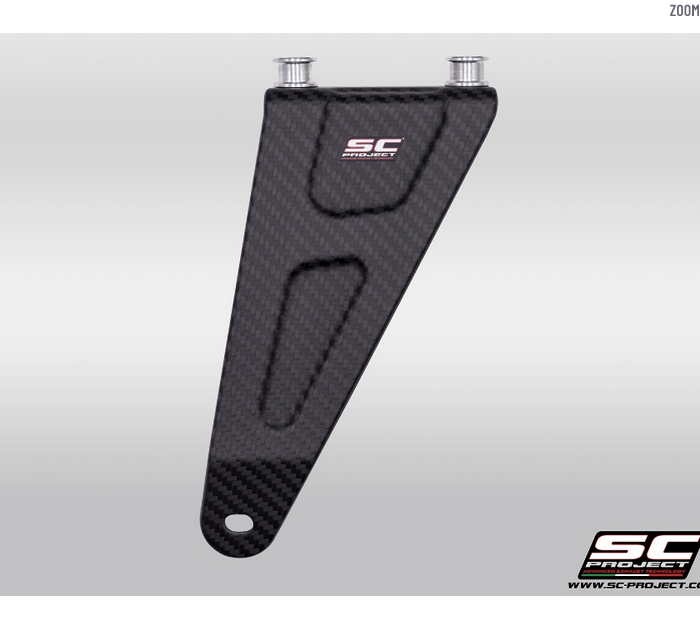 SC-Project Carbon Βάση Στήριξης Εξάτμισης για Aprilia RSV4 / Tuono V4 2021–2024 – A27A-CB