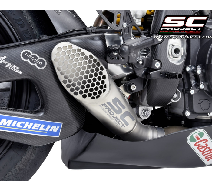 SC-Project Εξάτμιση GP-22 Titanium MotoGP Racing για Aprilia RSV4 / Factory 2021–2024 – A27A-GP22-R