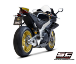 SC-Project Πλήρες Σύστημα Εξάτμισης 4‑2‑1 Titanium με SC1‑R Carbon 250 mm για Aprilia RSV4 / Factory 2021–2024 – A27A-TC90C