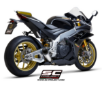 SC-Project Πλήρες Σύστημα Εξάτμισης 4‑2‑1 Titanium με SC1‑R Carbon 250 mm για Aprilia RSV4 / Factory 2021–2024 – A27A-TC90C