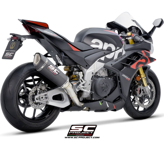 SC-Project Εξάτμιση SC1-R Titanium 300 mm Racing για Aprilia RSV4 / Factory 2021–2024 – A27A-T91T