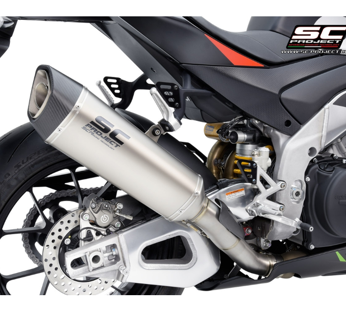 SC-Project Εξάτμιση SC1-R Titanium 350 mm Racing για Aprilia RSV4 / Factory 2021–2024 – A27A-T93T