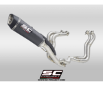 SC-Project Πλήρες Σύστημα Εξάτμισης 4‑2‑1 Titanium με SC1‑R Carbon 250 mm για Aprilia RSV4 / Factory 2021–2024 – A27A-TC90C