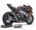 SC-Project Πλήρες Σύστημα Εξάτμισης 4‑2‑1 Titanium με SC1‑R Carbon 350 mm για Aprilia RSV4 / Factory 2021–2024 – A27A-TC93C