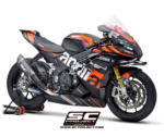 SC-Project Πλήρες Σύστημα Εξάτμισης 4‑2‑1 Titanium με SC1‑R Carbon 350 mm για Aprilia RSV4 / Factory 2021–2024 – A27A-TC93C