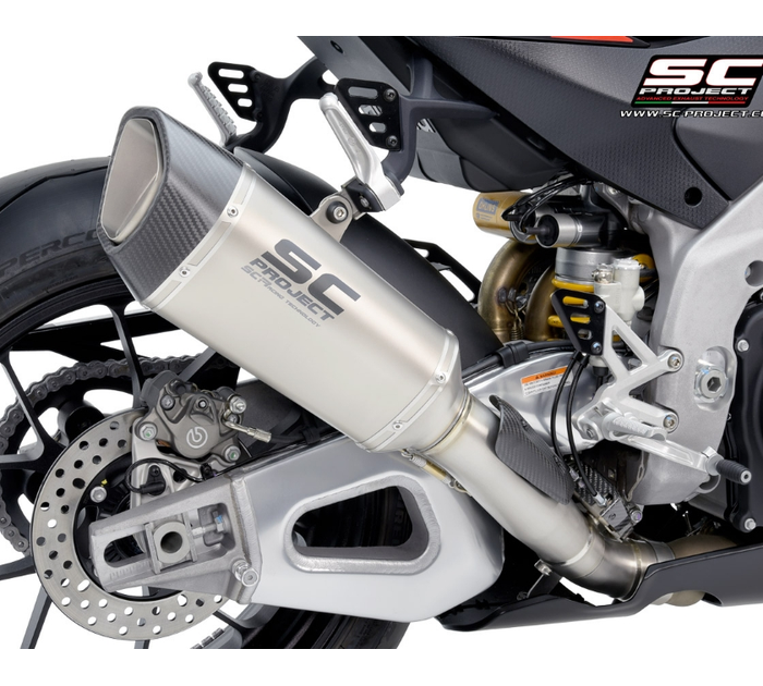 SC-Project Εξάτμιση SC1-R Titanium 250 mm Racing για Aprilia RSV4 / Factory 2021–2024 – A27A-VT90T