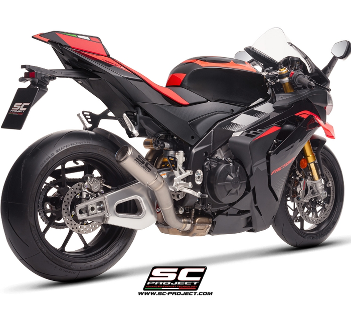SC-Project Εξάτμιση GP-22 Titanium MotoGP για Aprilia RSV4 Factory 2025–2026 – A27C-GP22-R