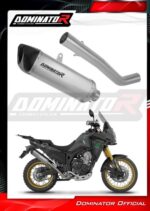 Dominator RE001DF6T Εξάτμιση HP6 Τιτανίου με Carbon Τάπα και dB-Killer για Rieju Aventura 500 2023-2026