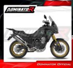 Dominator RE001DFSF6BL Πλήρες Σύστημα Εξάτμισης HP6 Black με Carbon Τάπα και dB-Killer για Rieju Aventura 500 2023-2026
