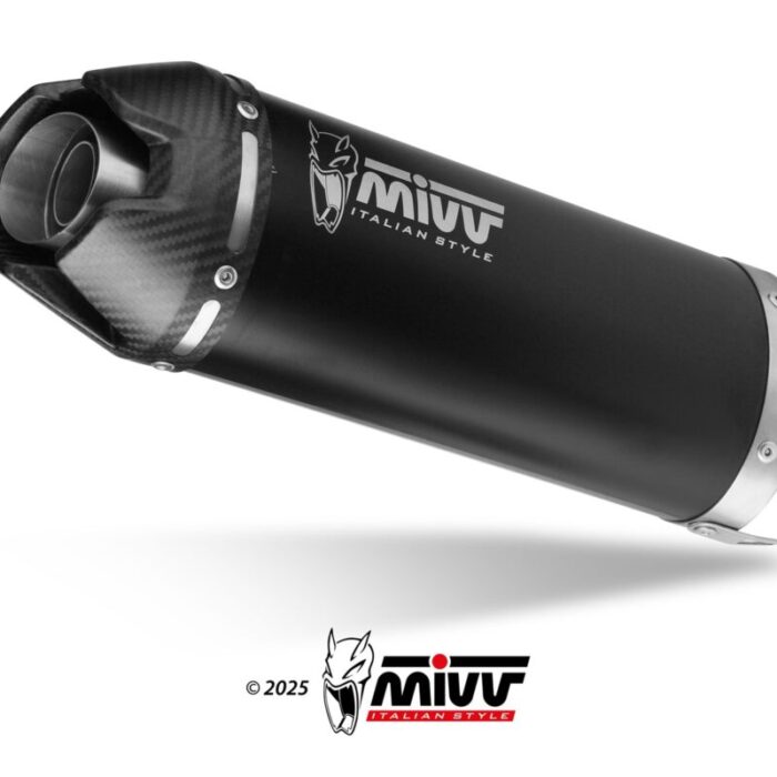 MIVV Εξάτμιση AK-1 Black Ομολογκαρισμένη για Honda CB650R / CBR650R 2024–2026 – H.096.KZK