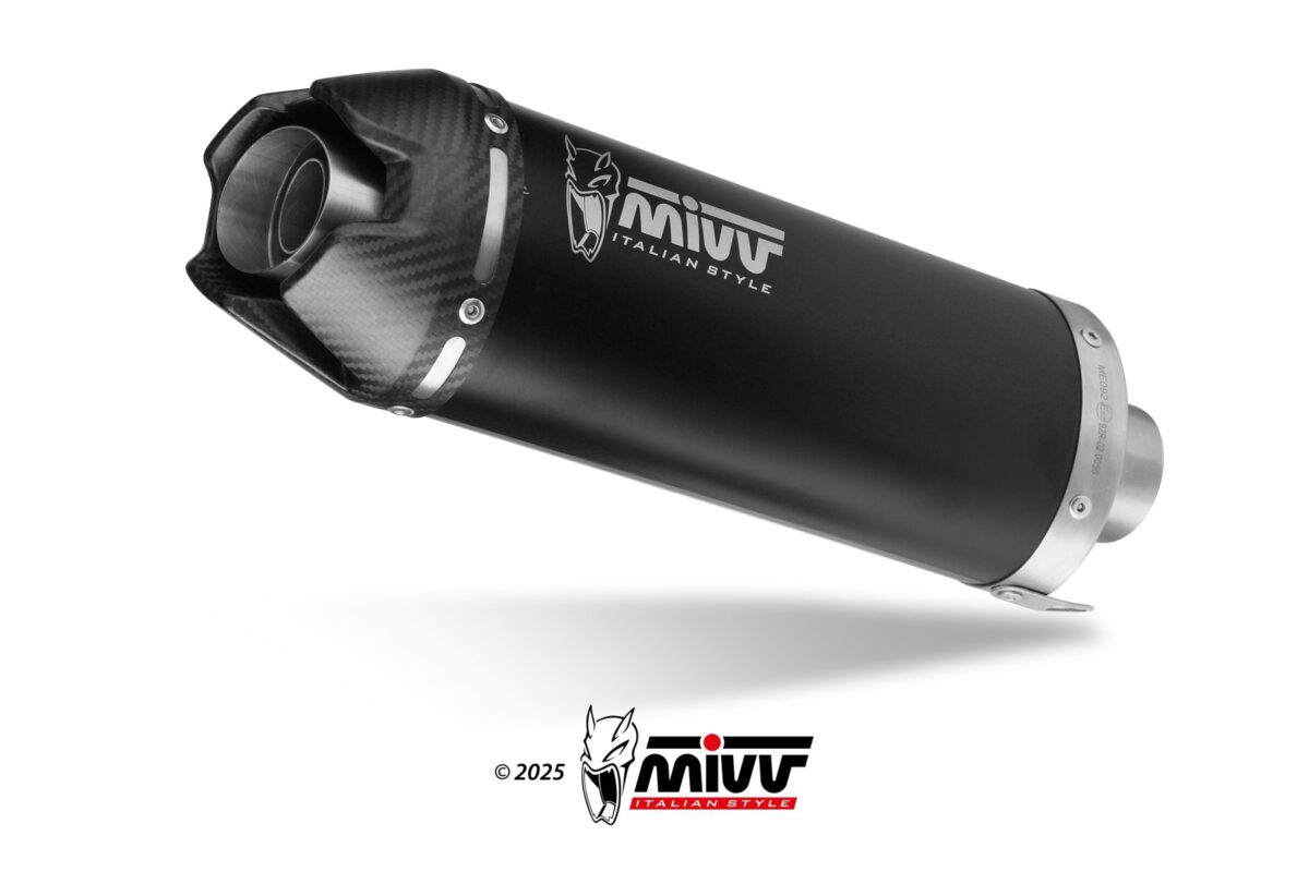 H.096.KZK (1) MIVV Εξάτμιση AK-1 Black Ομολογκαρισμένη για Honda CB650R / CBR650R 2024–2026 – H.096.KZK