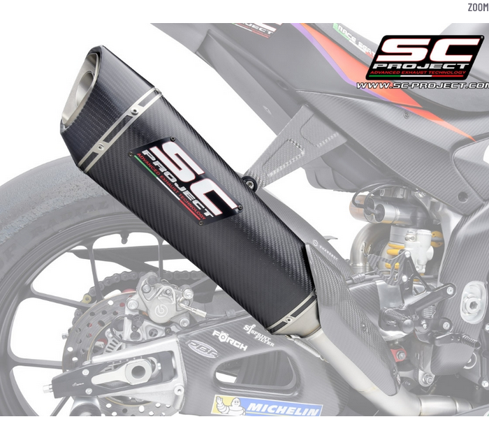 SC-Project Τελικό Εξάτμισης SC1‑R Carbon 350 mm για Πλήρες Σύστημα Aprilia RSV4 / Factory 2021–2024 – MFL-A27A-93C