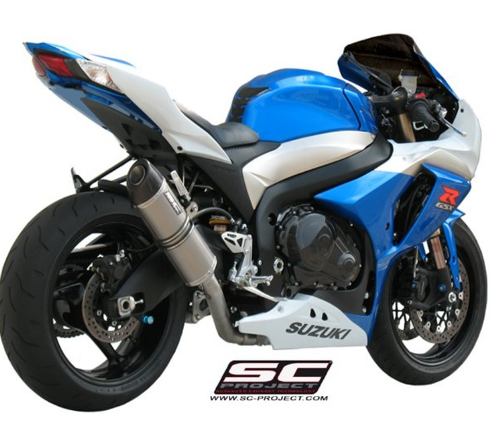 SC-Project S01A-01C Oval Carbon Slip-On Εξάτμιση για Suzuki GSX-R1000 2009-2011