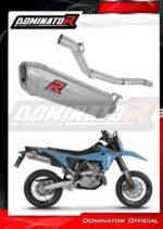 Dominator Εξάτμιση S6 Satin με dB Killer για Suzuki DR-Z4SM / DR-Z4S 2025–2026 – SU125DS6