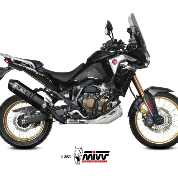 Mivv Speed Edge Black Εξάτμιση Honda Africa Twin 1100 2024-2026 – H.079.LRB
