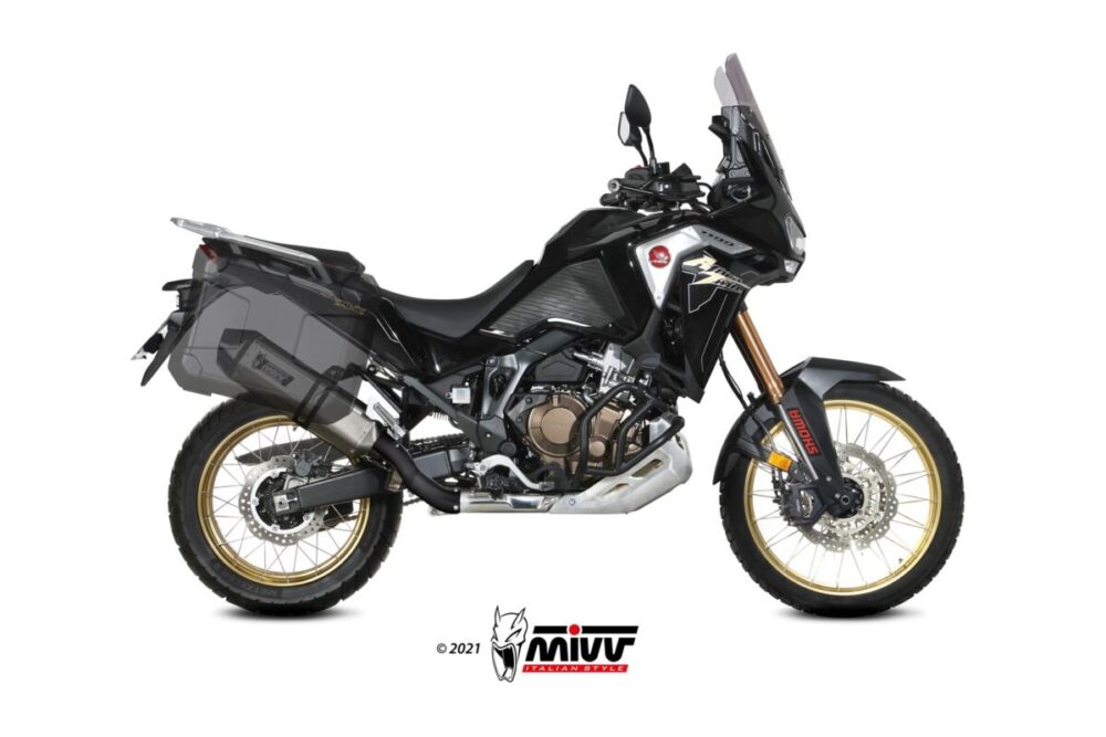 Mivv Speed Edge Black Εξάτμιση Honda Africa Twin 1100 2024-2026 – H.079.LRB