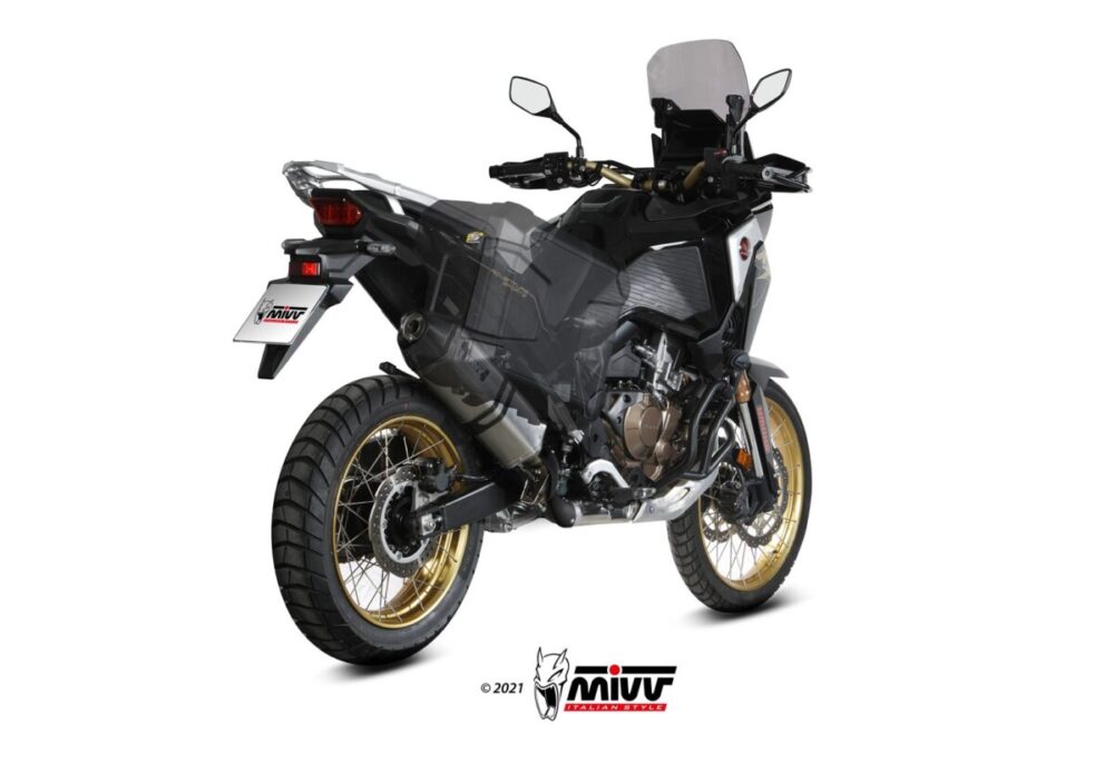 Mivv Speed Edge Black Εξάτμιση Honda Africa Twin 1100 2024-2026 – H.079.LRB