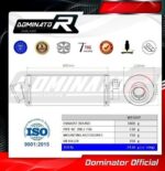 Dominator HO072DA Τελικό Εξάτμισης OVAL για Honda NC 700 / 750 X 2012–2024