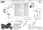 MIVV Delta Race Y.081.LDRX Ολόσωμη Εξάτμιση Stainless Steel Yamaha Tracer 9 / GT / GT+ 890cc 2025–2026 - Image 5
